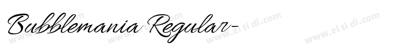 Bubblemania Regular字体转换